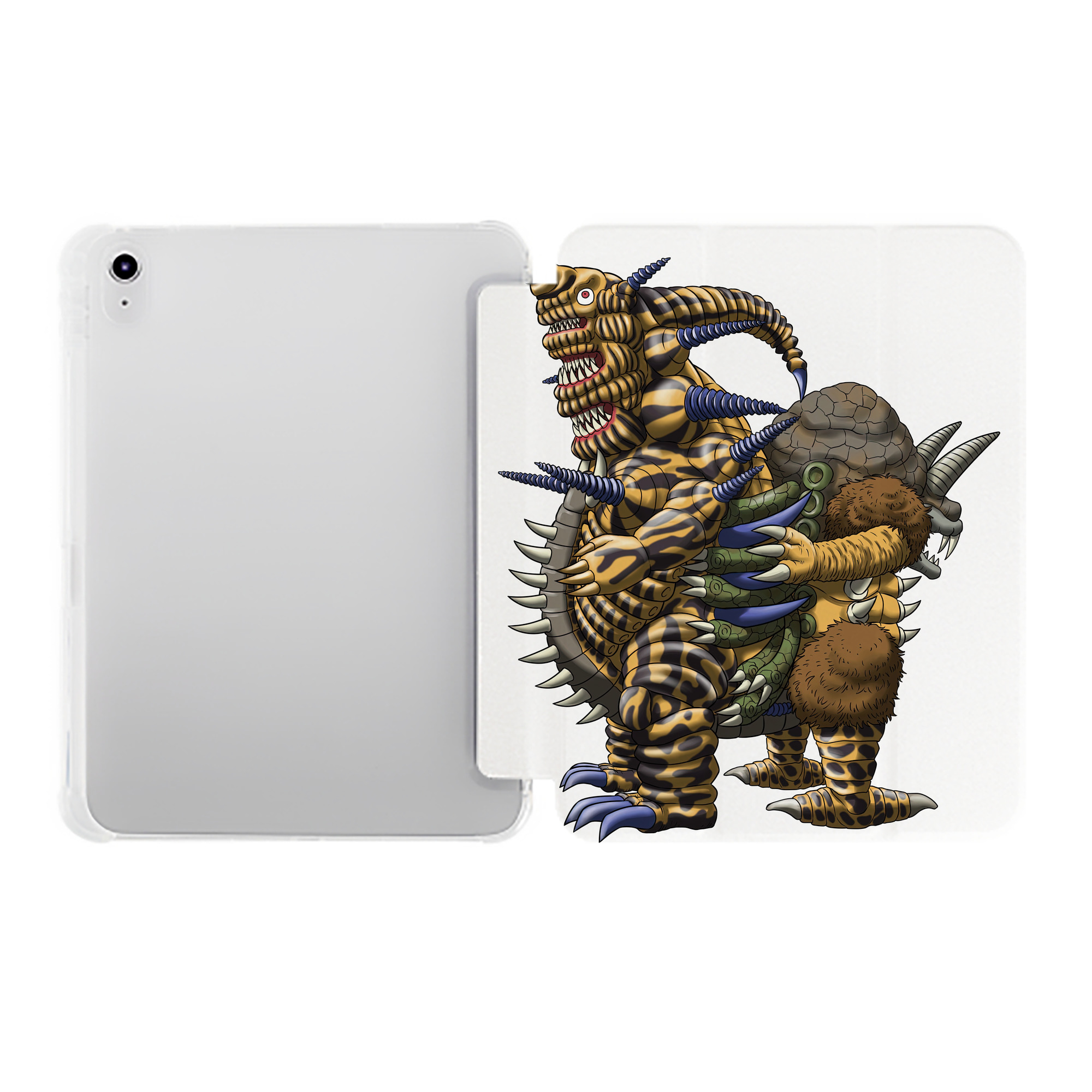 （画像用） ウルトラマン Ultraman IPad ケース ペン収納付き 三つ折りスタンド PUレザー×シリコン 対応機種9.5/10.5/10.9インチ